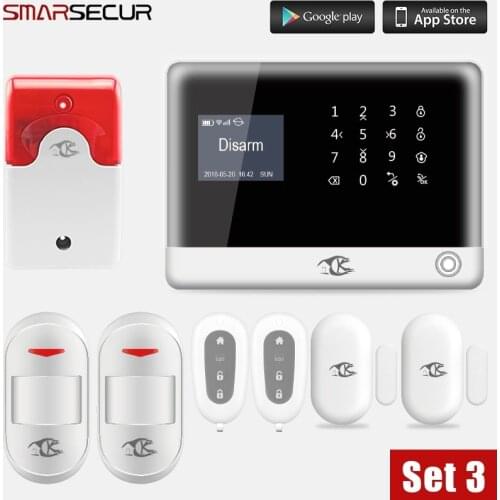 Smarsecur Wireless Alarm system APP Remote Control security systems Burglar Alarm