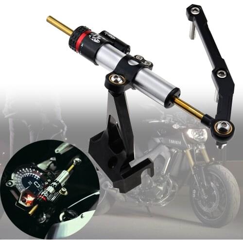 CNC Motorcycle Steering Stabilize Damper Bracket Mount for YAMAHA MT-09 MT09 FZ09 FZ-09 2013-2015 2016 2017 2018 2019