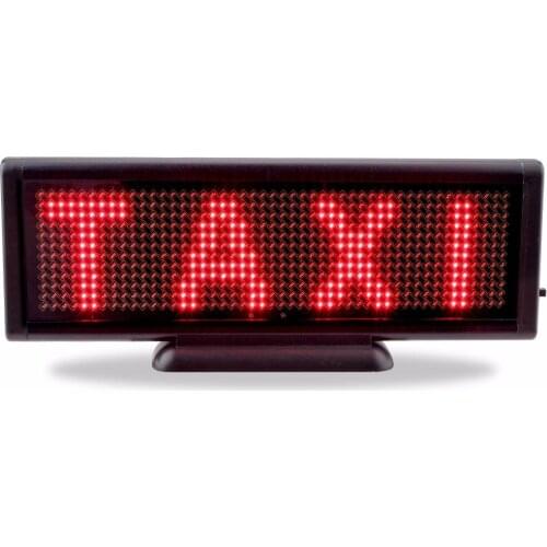 8.6 x 3 inch RED led display Board usb charging scrolling programmable Mobile rolling information indoor Mini store led sign