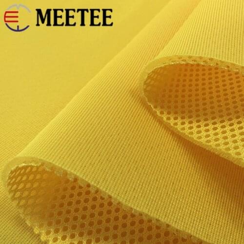 Meetee 100*150cm 3D Thickened 3 Layer Sandwich Mesh Fabric for Seat Cover Breathable Sport Shoes Bags Sofa Cloth Material