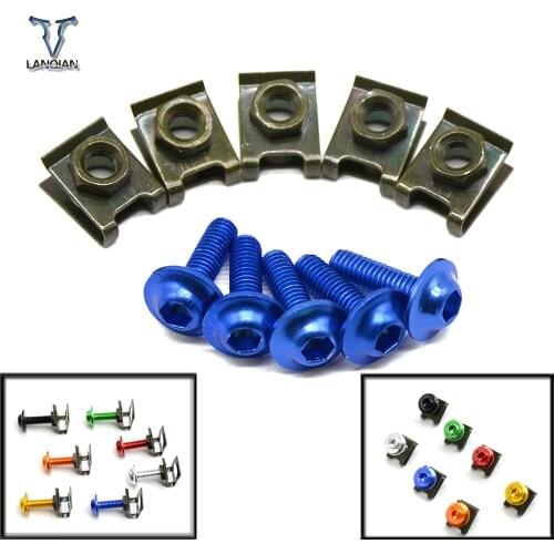 Motorcycle Accessories Fairing Bolts For BMW K1200R K1300 S/R/GT SPORT K1200S K1300R 5 pieces 6mm motorbike Fairing Bolts