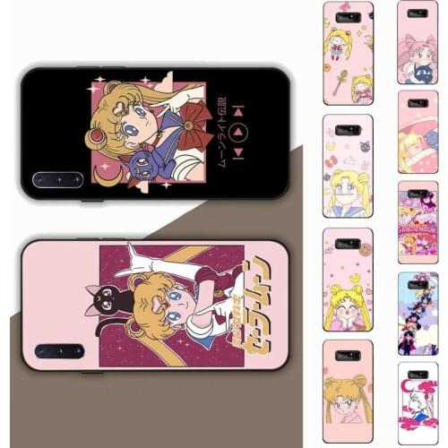 Cartoon Moon magic girl Phone Case for Samsung Note 5 7 8 9 10 20 pro plus lite ultra A21 12 72