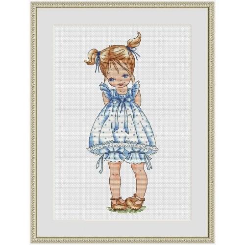Angel girl DIY Cross Stitch Kit Packages Counted Cross-Stitching Kits New Pattern NOT PRINTED Cross stich Painting Set