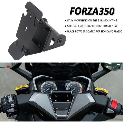 NEW Motorcycle For Honda Forza 350 Front Phone Stand Holder Smartphone Phone GPS Navigation Plate Bracket