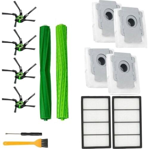 Main Brush Side Brush Filter Dust Bag Replacement Parts for IRobot Roomba S9 S9+ Series Robot Vacuum Cleaner