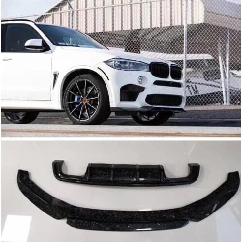 High Quality Carbon Fiber Bumper Front Lip & Rear Diffuser Protector Cover Fits For BMW X5 X6 G05 G06 F85 F86 2019 2020 2021