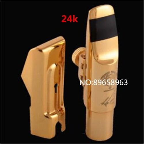 R54 Professional Tenor /Soprano/ Alto Saxophone Metal Mouthpiece Gold Plating Sax Mouth Pieces Accessories Size 5 6 7 8 9