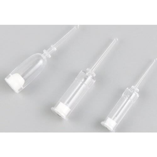 50 x 1ml 2ml 3ml Clear Airless Bottle Plastic AS Break Off Bottle Essence Serum Packaging Bottle Cosmetic Sample Bottle