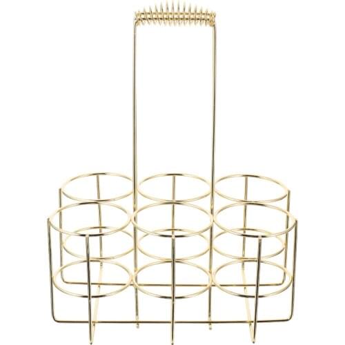 Beer Remote Crate Beer Bottles Organizer Beer Carrier Metal Frame Holder