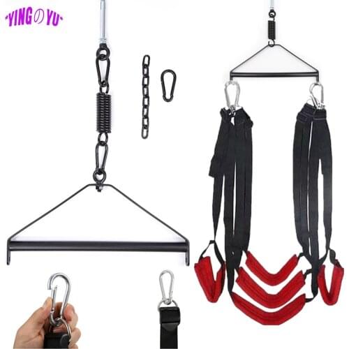 Sex Swing Metal Tripod Stents Sexual Sex Furniture Fetish Bandage Adult Games Chairs Hanging Door Swings Erotic Toys for Couples