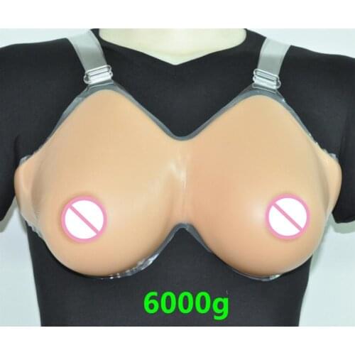 Silicone Fake False Breast crossdresser silicone breast form silicone breast chest prosthesis 6000g JJ/K Free shipping