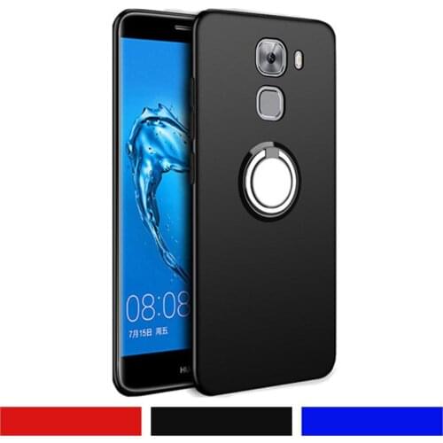 Honor 7 Silicone Case For HUAWEI Honor 7 PLK-TL01H PLK-L01 Luxury Magnetic Ring Holder Bracket Phone Cases For HUAWEI Honor 7