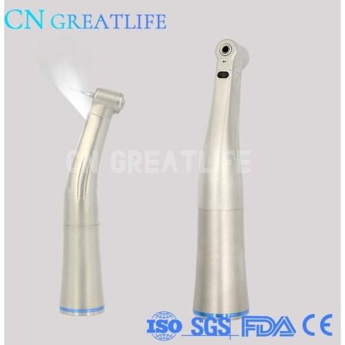 Dental Air Turbine 1:1 Fiber Optic Low Speed Handpiece Led Contra Angle Handpiece Contra Angle Handpiece