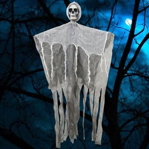 Halloween Hanging Skull Head Ghost Haunted Home Bedroom Intimidating Child Horror Props Ornament Bar Halloween Party Decorations