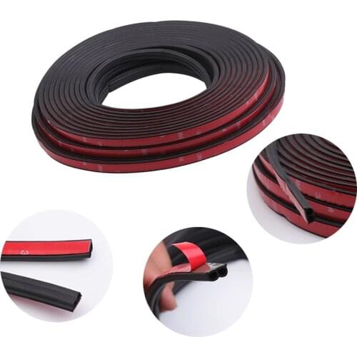 General Car Door Seal Strip For Car Window Noise Insulation 5M B Type Weatherstrip Rubber Seal Strip Interior Accessories