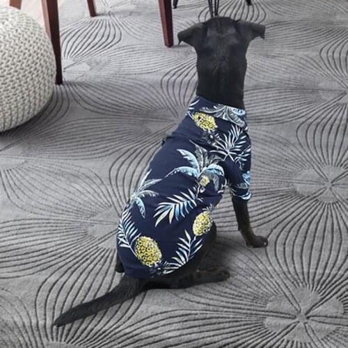 XS-XL Casual Pets Outfits Costumes Printed Dog Clothes Summer Dog Beach Shirt T-shirt Puppy Pet Spring Summer Coat Hawaii Style