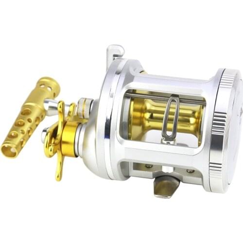YUMOSHI New 2018 Trolling Reel Fishing TA 3000-5000 Silver Right Hand Casting Sea Fishing Reel Saltwater Baitcasting Reel Coil