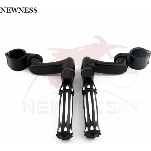 Motorcycle 1-1/4" 32mm Highway FootPeg Footrest Engine Guard Crash Bar For Harley Road King Street Glide Honda Yamaha