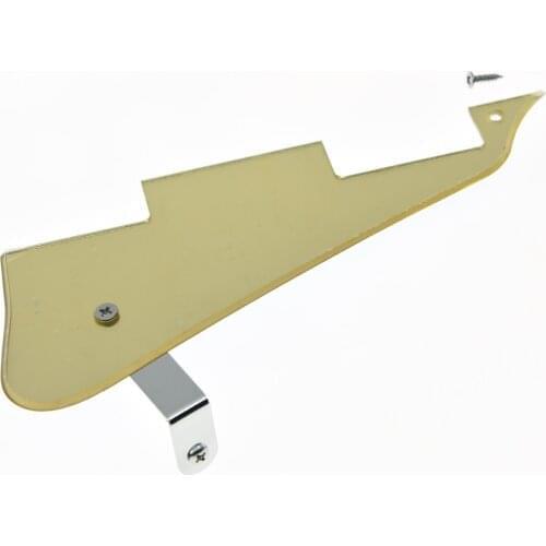 Gold Mirror with Chrome Bracket LP Guitar Pickguard Scratch Plate