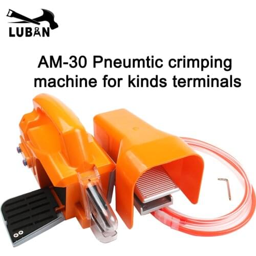 AM-30 New air crimping machine pneumatic crimping tool for cable terminals connectors