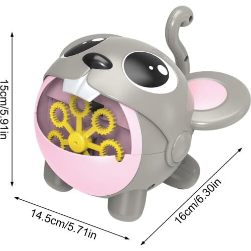 Lovely Animal Bubble Machine Outdoor Toy Funny Automatic Colorful Bubble Blower Maker Toys Kids Baby Electric Outdoor Toys