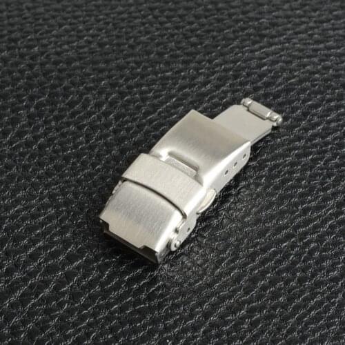 Horlogeband bande montre cinturino Stainless Steel Button Clasp Automatic Double Click Buckle Watch Push Button Fold Buckle