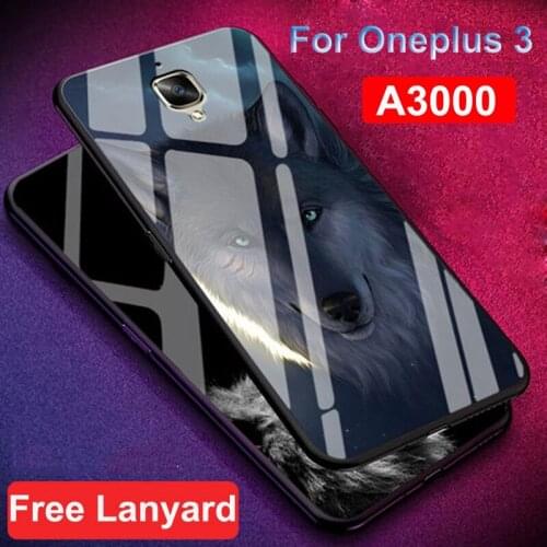 For Oneplus 3 Case Hard Shock-Proof One plus 3 Case Cover 9H Anti-explode oneplus3 A3000 tempered glass back Cover for 1+3 capa
