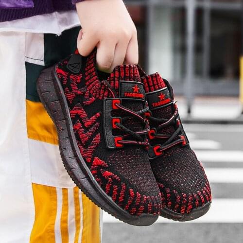 Children Shoes For Kids Sneakers Boys Shoes Girls Sneakers Breathable Mesh Lace-up Lighted Quick dry Patchwork chaussure fille