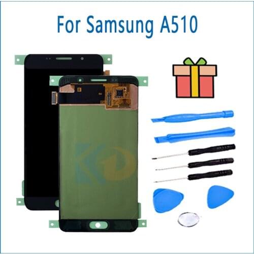 Mobile phone LCD For Samsung Galaxy A5 2016 A510 A510F A510M SM-A510F LCD Display Touch Screen Digitizer Assembly
