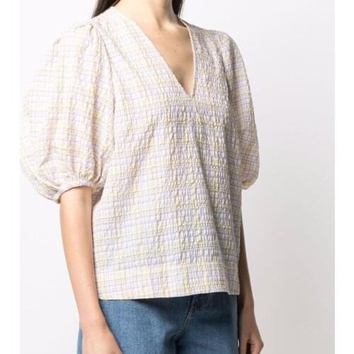 Блузки в клетку Maylis.me China At AliExpress