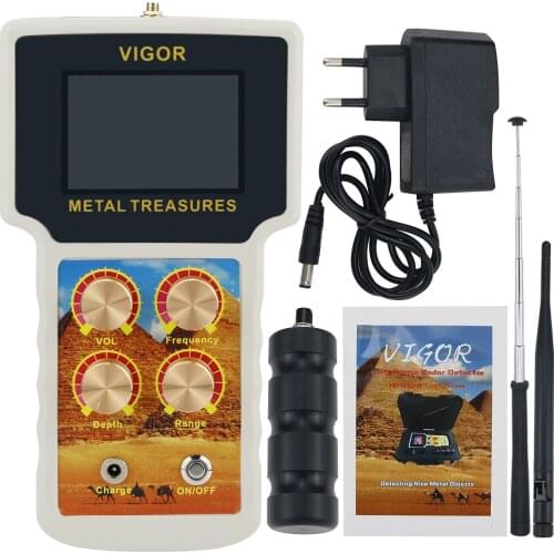 VIGOR METAL TREASURES Gold Detector Gold Finder Field Metal Detector With Waterproof Carry Case
