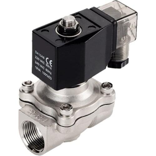 3/4" Stainless Steel 220v Water Solenoid Valve Normally Closed DN20 Waterproof Solenoid Valve