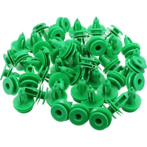 New 50Pcs Car Door Panel Trim Fasteners Plastic Green Clips for Jeep Grand Cherokee for Chrysler WJ