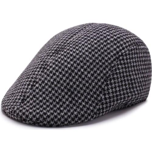 Wholesale Beret Caps for men Women Fashion Plaid Peaked Cap brand Outdoor Warm Winter Hat Dad Hat Casquette Hats