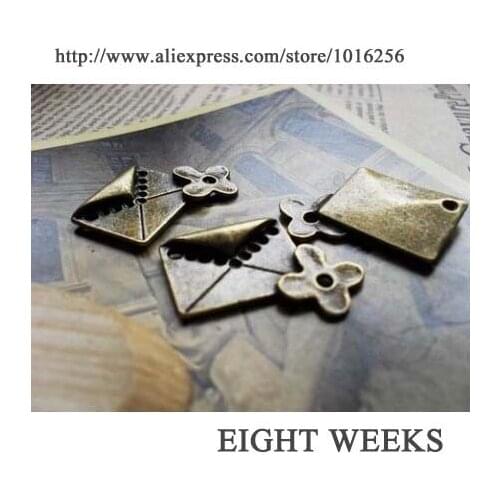 Zinc alloy pendant jewelry accessories diy handmade material charms flowers thick envelope