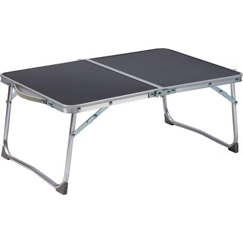 Camping table Black Aluminum Folding Bag Type Multi-Purpose Camping Stand 60x40 cm