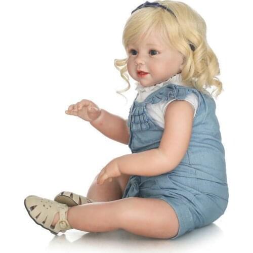 28'' Realistic Reborn Baby Doll Toddler Life Like One Year Old Christmas Gifts A Silicone Reborn Baby Dolls