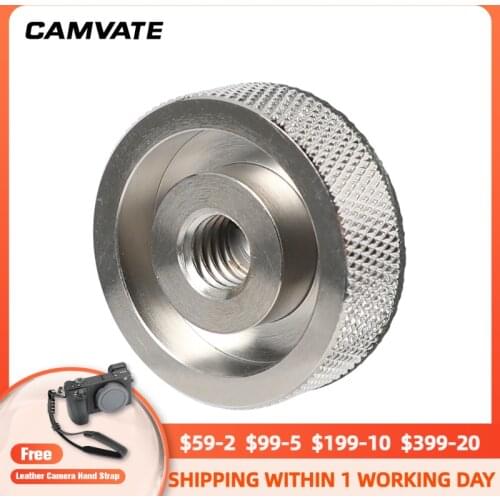 CAMVATE Standard 3/8"-16 Female To 1/4"-20 Male Screw Adapter With Rubber Gasket For Camera /Tripod Photography Accessories 2021