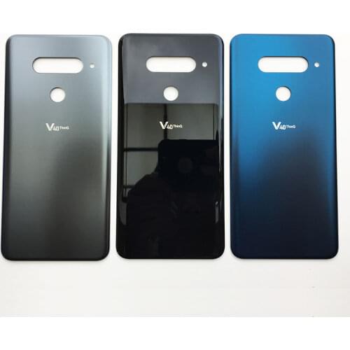 ZUCZUG New Glass Battery Cover For LG V40 ThinQ Rear Housing Back Case With Logo+Adhesive