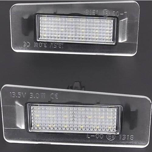 For Hyundai Elantra Sedan 2011-2016 Car Rear white LED license plate light number plate lamp