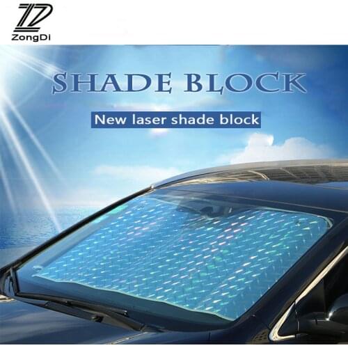 ZD Car Reflective Anti-radiation Sunscreen Sun Visor For Hyundai Tucson 2017 Solaris ix35 i30 Suzuki Swift Mitsubish ASX Mazda
