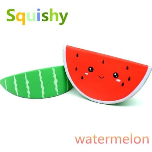 Squishe Scented fruit Squishy Slow Rising Soft Squeeze Stuffed Kids Toys Phone Straps Funny gifts Squish watermelon