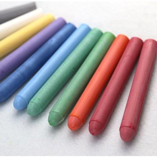 Water-Soluble Chalk 6-Pack Childrens Painting Color Graffiti Painting Solid Chalk Writing Dust-Free Does Not Hurt The Skin