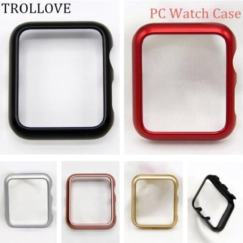 PC Frame Protective Case For Apple Watch Series 1 2 3 4 5 38mm 42mm 40mm 44mm Cover Perfect Match Bumper for iWatch Case 4 5