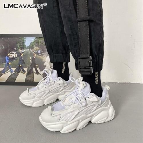 LMCAVASUN Daddy shoes womens tide net shoes hollow summer net shoes breathable fashion running mesh spring and summer sneakers