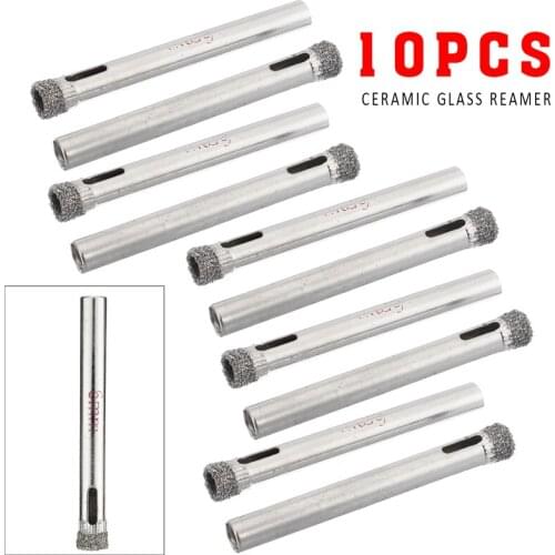 10Pcs/Set Diamond Holesaw Drill Bits Tool 6mm Tile Hole Saw Ceramic Glass Slate Porcelain Marble Power Drill Tools