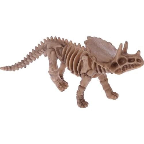 12pcs Dinosaur Skeleton Fossils Assorted Bones Figures Toys Kids Christmas Gift Y4UD