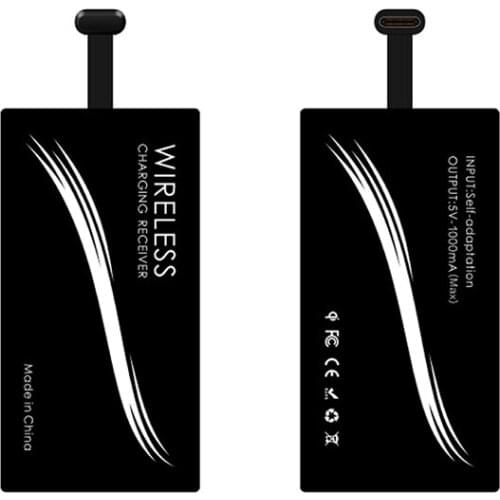 QI Wireless Charger+USB Type-C Sticker charge Receiver for LG G5 Nexus 6P Lot