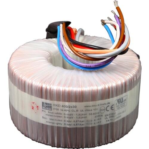 Block 400w 400va Toroidal Transformer 2*30v Power Amplifier Toroidal Transformer