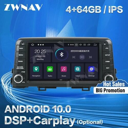 Carplay For KIA PICANTO MORNING 2017 2018 Android Screen Multimedia Player GPS Navigation Audio Stereo Radio Recorder Head Unit